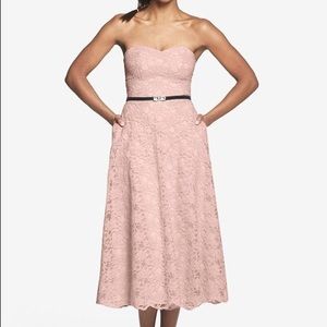 Bridesmaid Dress// pink lace